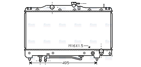 AVA Coolant Radiator TO2205