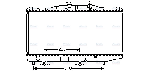 AVA Coolant Radiator TO2325
