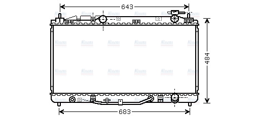 AVA Coolant Radiator TO2464