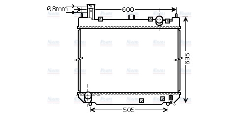 AVA Coolant Radiator TO2488