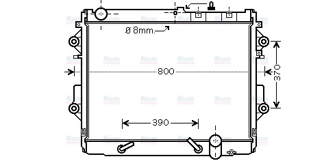 AVA Coolant Radiator TO2490