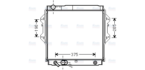 AVA Coolant Radiator TO2561