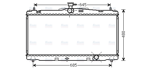 AVA Coolant Radiator TO2650