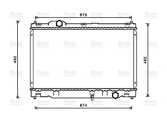 AVA Coolant Radiator TO2669