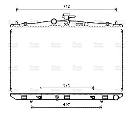 AVA Coolant Radiator TO2675