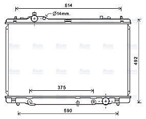 AVA Coolant Radiator TO2711