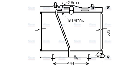 AVA Coolant Radiator TO2712