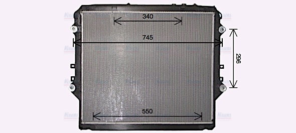 AVA Coolant Radiator TO2752