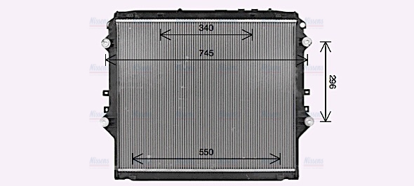 AVA Coolant Radiator TO2757
