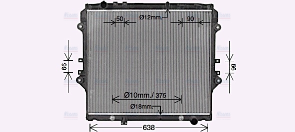 AVA Coolant Radiator TO2757