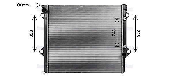 AVA Coolant Radiator TO2767