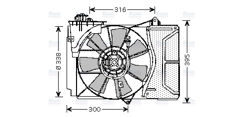 AVA Radiator Cooling Fan TO7503