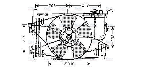 AVA Radiator Cooling Fan TO7508
