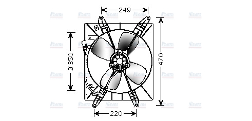 AVA Radiator Fan TO7513
