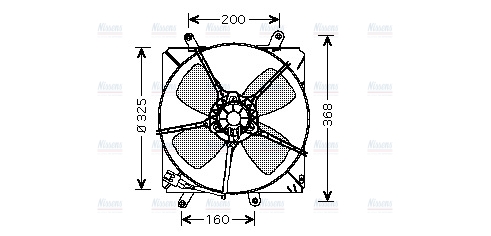 AVA Radiator Cooling Fan TO7514