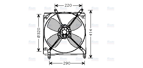 AVA Radiator Cooling Fan TO7516