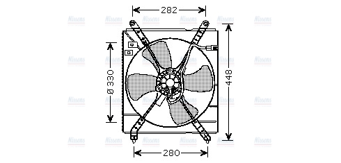 AVA Radiator Fan TO7519