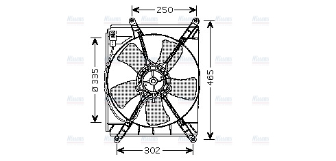 AVA Radiator Fan TO7523