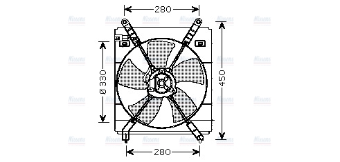 AVA Radiator Fan TO7525