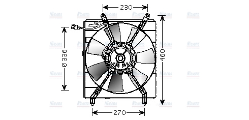 AVA Radiator Fan TO7526