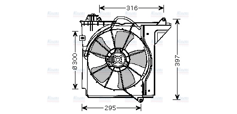 AVA Radiator Cooling Fan TO7538