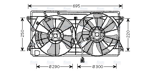 AVA Radiator Fan TO7550