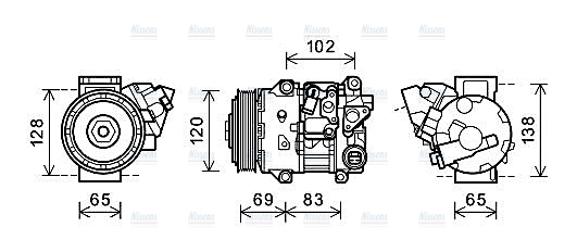 AVA Aircon Compressor TOAK661