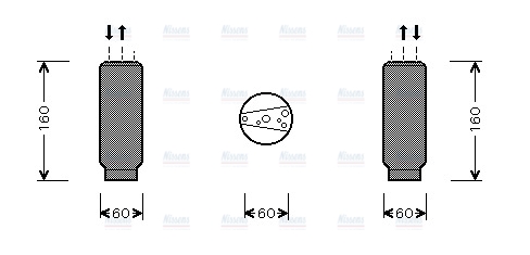 AVA Aircon Receiver Dryer Filter TOD024