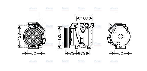AVA Aircon Compressor TOK451