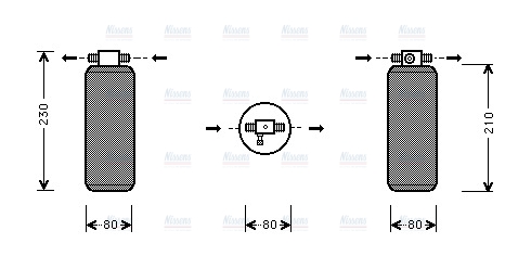 AVA Aircon Receiver Dryer Filter UVD031