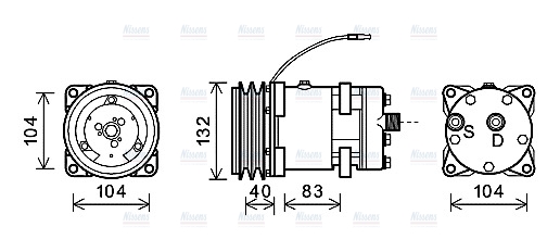 AVA Aircon Compressor VEAK002