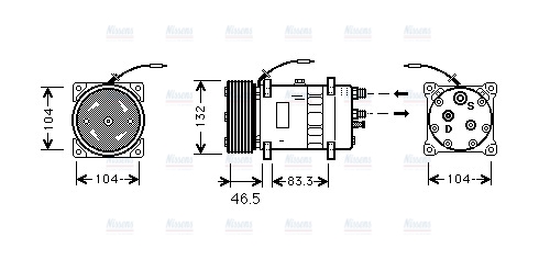 AVA Aircon Compressor VLAK026