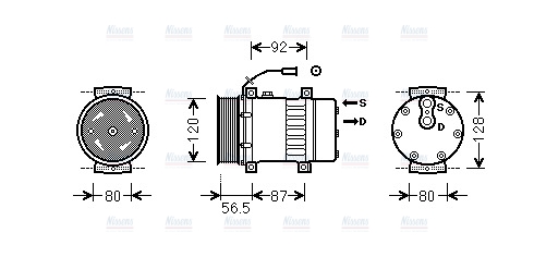 AVA Aircon Compressor VLAK062