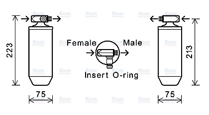 AVA Aircon Receiver Dryer Filter VLD023