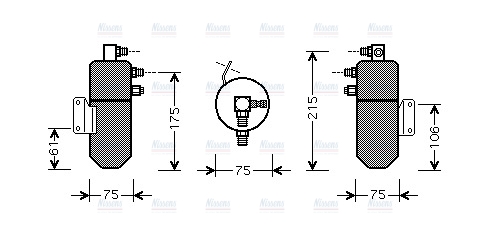 AVA Aircon Receiver dryer VLD040