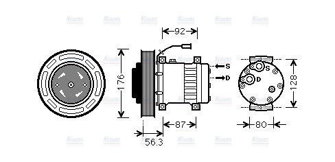 AVA Aircon Compressor VLK053