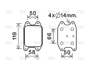 AVA Oil Cooler VN3394