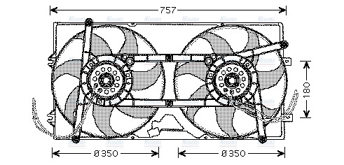 AVA Radiator Cooling Fan VN7504