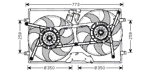 AVA Radiator Cooling Fan VN7505