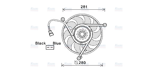 AVA Radiator Cooling Fan VN7531