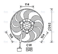 AVA Radiator Cooling Fan VN7539