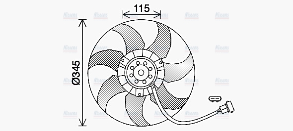 AVA Radiator Cooling Fan VN7541