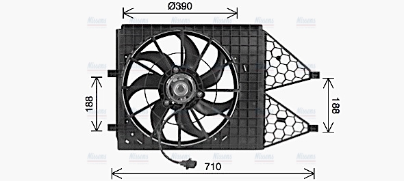 AVA Radiator Cooling Fan VN7545