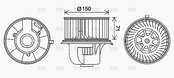 AVA Cabin Fan Blower Motor VN8406