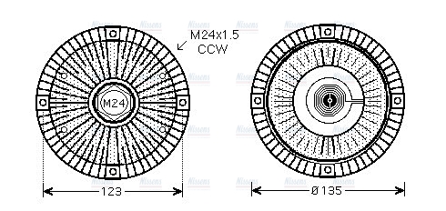 AVA Cooling Fan Clutch VNC274