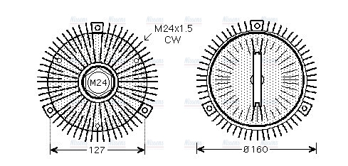 AVA Cooling Fan Clutch VNC275
