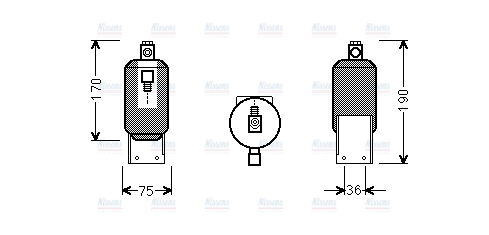 AVA Aircon Receiver Dryer Filter VND292