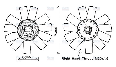 AVA Cooling Fan Clutch VNF365