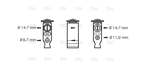 AVA Aircon Expansion Valve VO1160