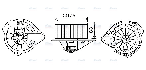 AVA Cabin Fan Blower Motor VO8182